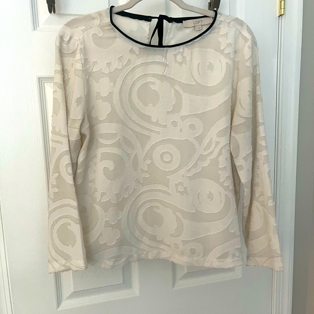 LOFT cream top